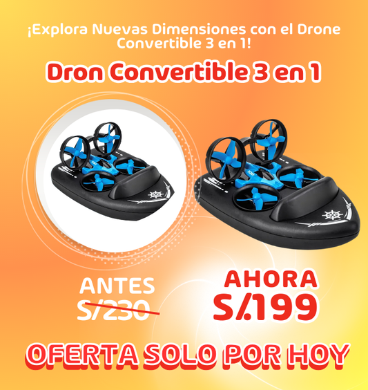 Dron convertible 3 en 1